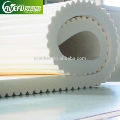 Comfortable High quality Wave Pattern Latex sponge Foam mattress topper